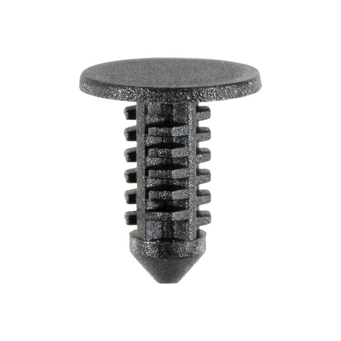 Auveco 14021 Fascia Retainer, 7/16 in Dia Top Head, Nylon, Black