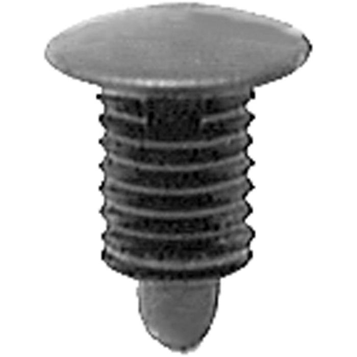 Auveco 14921 Single Head Weatherstrip Retainer, 10 mm Dia Bottom Head, Nylon, Black