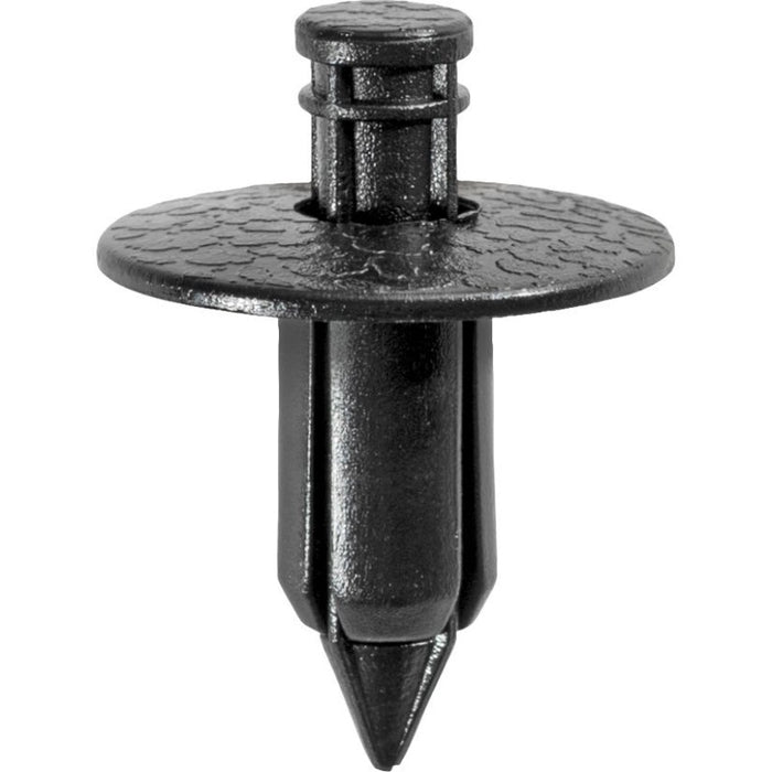 Auveco 16784 Push-Type with Drive Pin Type 8 Retainer, 18 mm Dia Head x 11 mm L Stem x 7 mm Hole, Ny