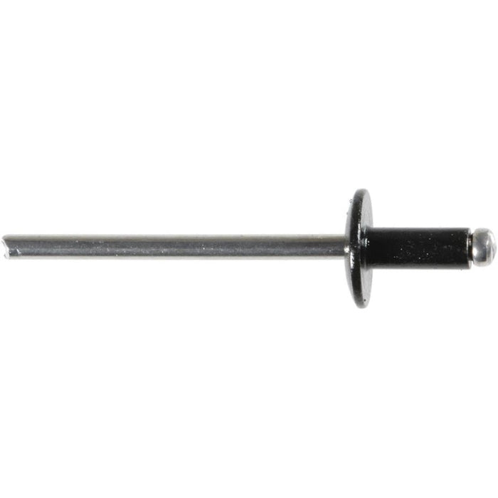 Auveco 16834 Windshield Blind Rivet, 1/8 in Dia x 1/8 to 3/16 in Grip Range, Aluminum Rivet/Mandrel,
