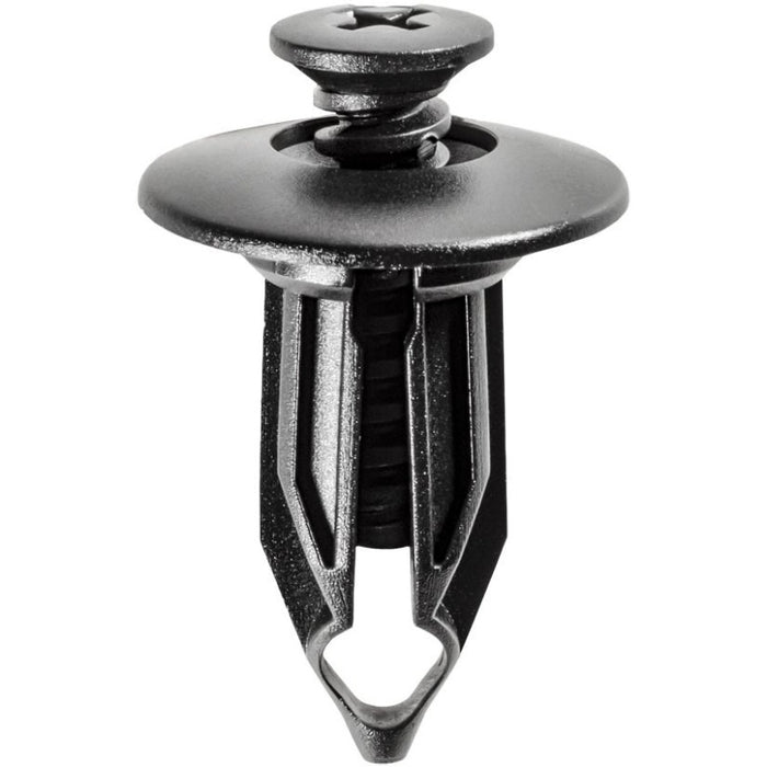 Auveco 16835 Push-Type Screw-Type with Closed End Rear Bumper Fascia Retainer, 27/32 in Dia Head, Ny
