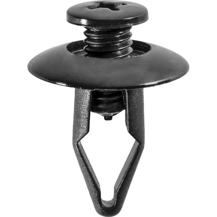 Auveco 16858 Push/Screw-Type with Closed End Inner Fender Retainer, 25/32 in Dia Head x 5/16 in Hole