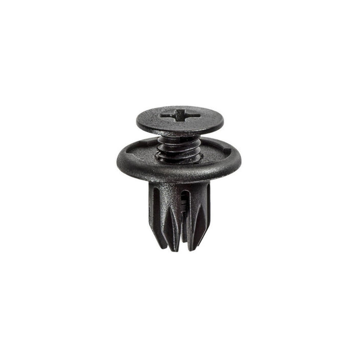 Auveco 17267 Push/Screw-Type with Open End Front and Rear Bumper Retainer, 20 mm Dia Head, Nylon, Bl — view 2