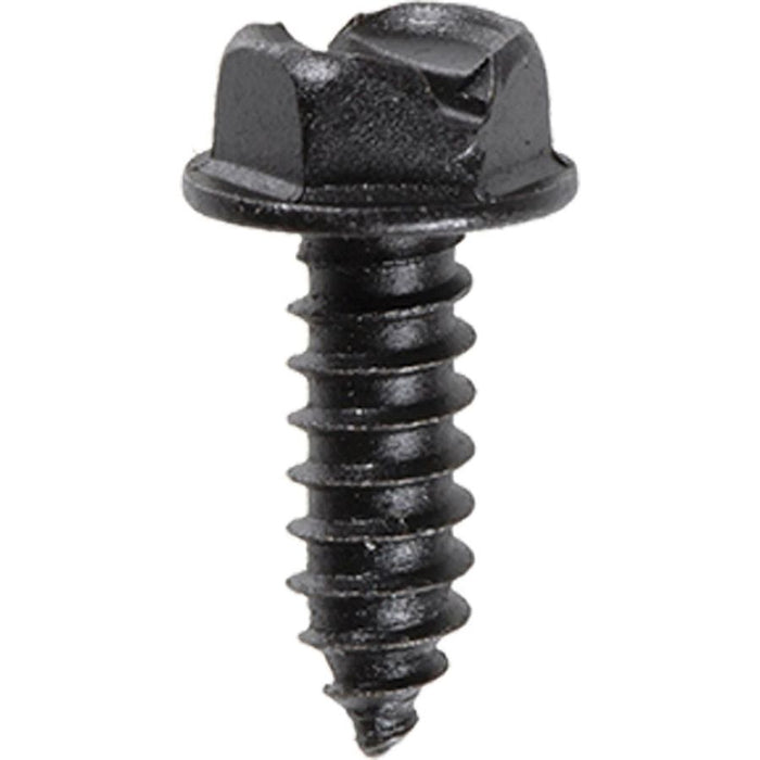Auveco 18354 Slotted Hex Washer Head A/AB Point License Plate Screw, #14 Screw x 3/4 in L x 3/8 in A