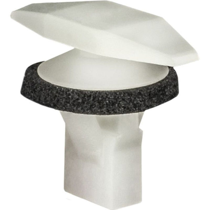 Auveco 19116 Double Head Weatherstrip Retainer, (5 x 15 mm Dia Bottom) Head, Nylon, Natural