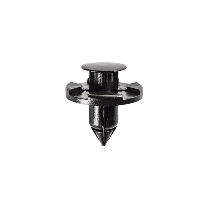 Auveco 19274 Push-Type with Drive Pin Retainer, 20 mm Dia Head x 9 mm L Stem x 8 mm Hole, Nylon, Bla โ view 2