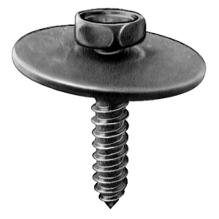 Auveco 19278 Hex Head Sems A/AB Point Tapping Screw, M4.2 x 1.41 mm Screw x 20 mm L, Black Phosphate
