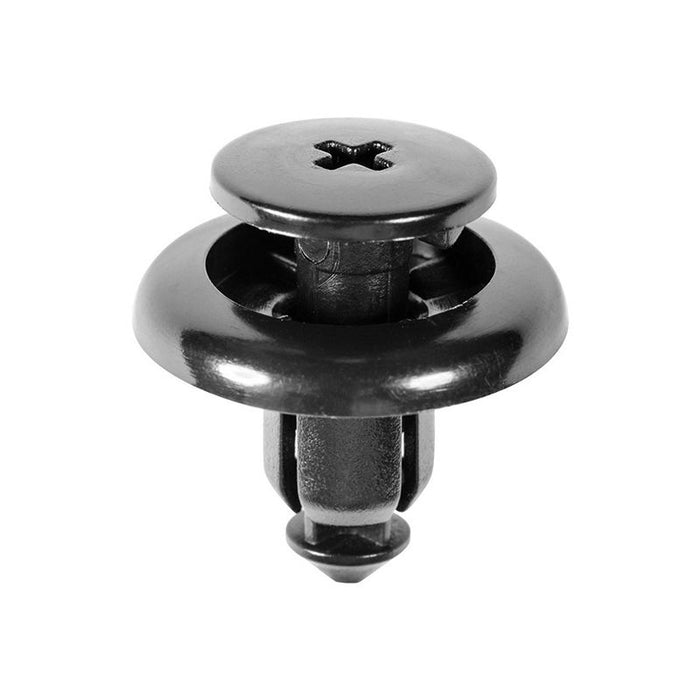 Auveco 19315 Push-Type Screw-Type with Open End Mud Guard Retainer, 20 mm Dia Head x 9 mm L Stem, Ny