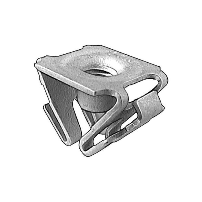Auveco 19317 Snap-In Front Fender Extension/License Plate Bracket Retainer Nut, M6 x 1 mm Screw, Zin