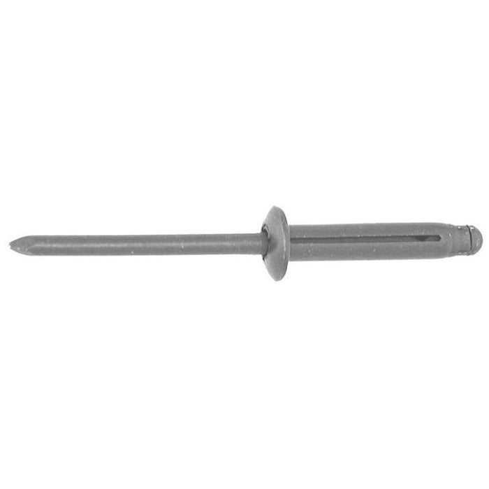 Auveco 19514 Split-Type Rivet, 3/16 in Dia x 3/64 to 15/64 in Grip Range, Aluminum, Black