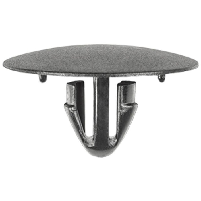 Auveco 19729 Single Head Type 4 Hood Insulation Retainer, 25 mm Dia Bottom Head, Nylon, Black