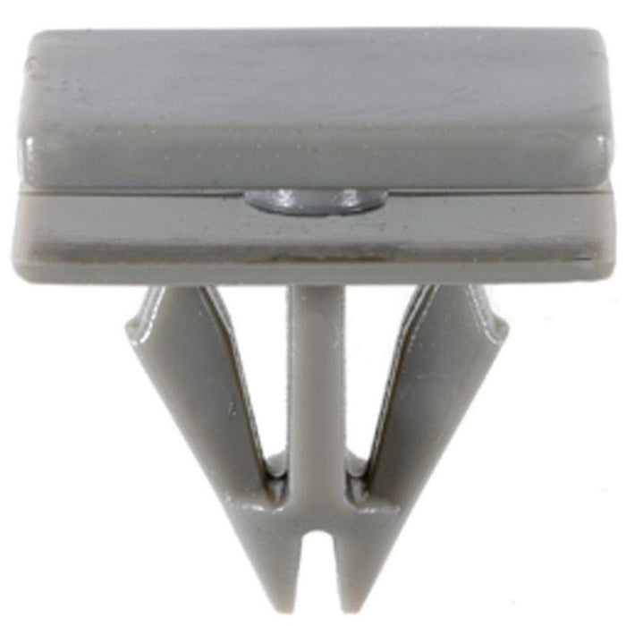 Auveco 19822 Rocker Panel Molding Clip, (9/16 x 3/4 in Top x 5/8 x 3/4 in Bottom) Head, Nylon, Gray