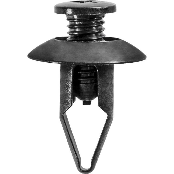 Auveco 20367 Push/Screw-Type with Closed End Bumper Cover Retainer, 18 mm Dia Head x 18 mm L Stem, N