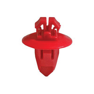 Auveco 20391 Fender Molding Clip, 17 mm Dia Head x 13 mm L Stem, Nylon, Red