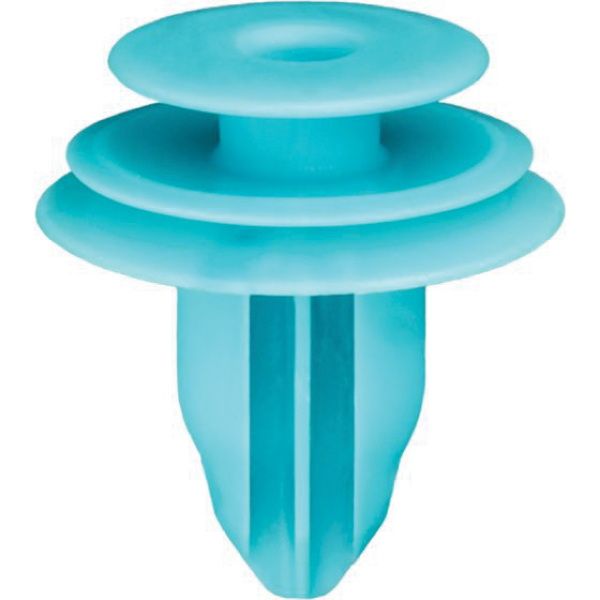 Auveco 20633 Triple Head Type 10 Trim Panel Retainer, (13 mm Dia Top x 18 mm Dia Bottom) Head, Nylon