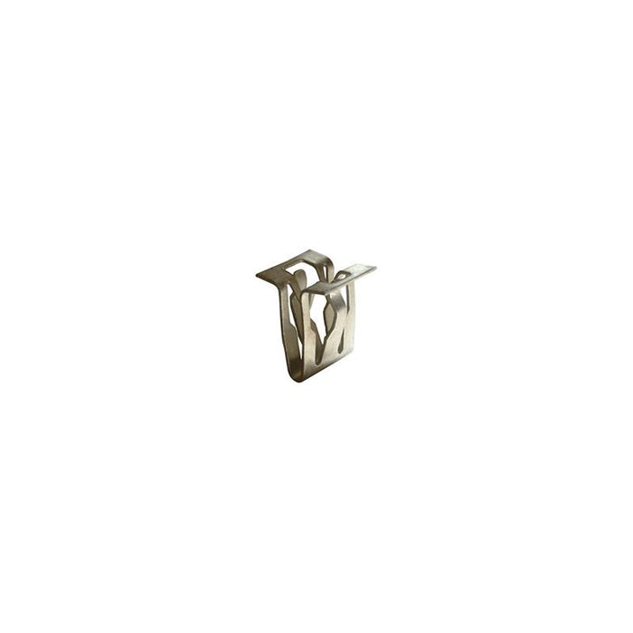 Auveco 20883 Bezel and Scuff Plate Molding Fastener, 15/32 in W x 11/16 in H, Metal, Zinc