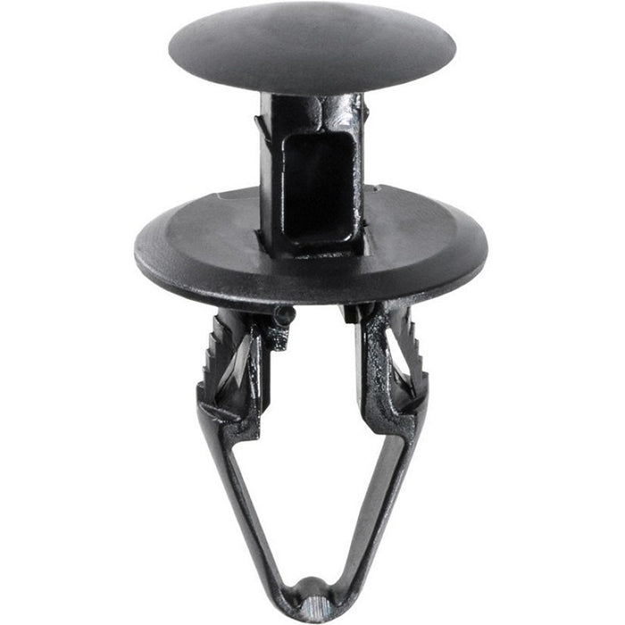 Auveco 20888 Push-Type with Closed End Wheel and Bumper Retainer, 18 mm Dia Head x 20 mm L Stem, Nyl