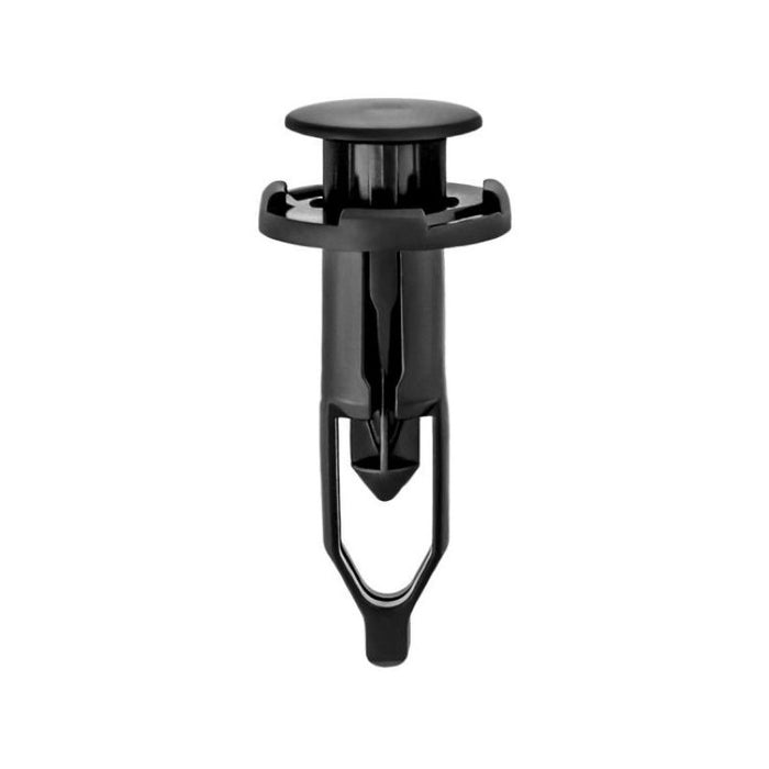 Auveco 20931 Push-Type with Closed End Bumper Cover and Grille Retainer, 18 mm Dia Head, Nylon, Blac