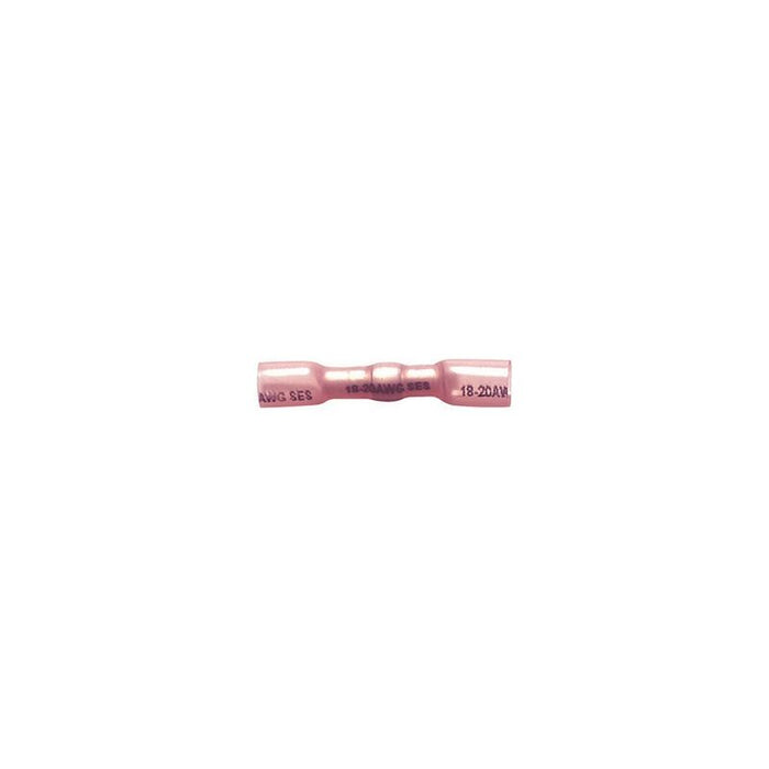 Auveco 21003 Sealed Crimp and Solder Insulation Butt Connector, Polyolefin, Red