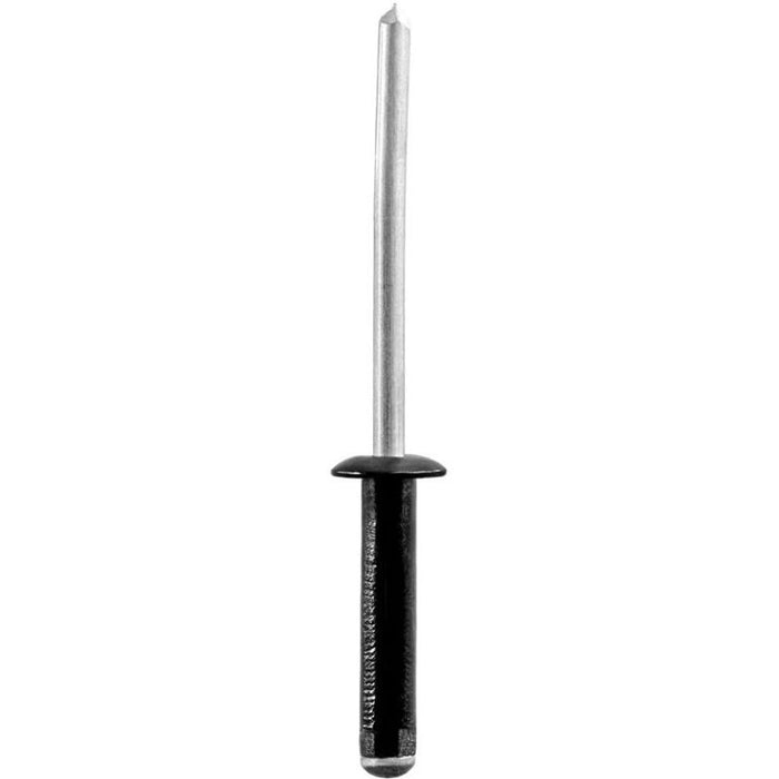 Auveco 21113 Specialty Rivet, 5/32 in Dia x 3/64 to 9/32 in Grip Range, Aluminum Rivet/Mandrel, Blac