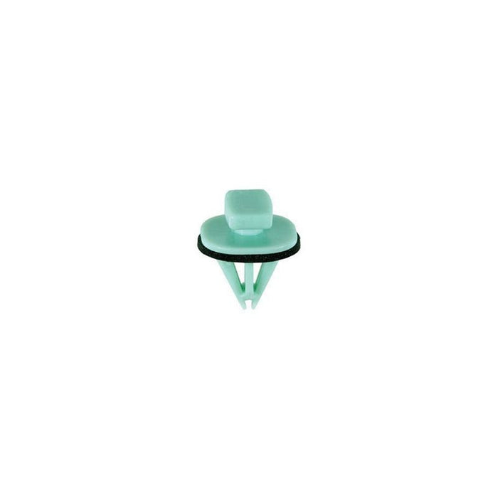 Auveco 21158 Fender Molding Clip, (7.5 x 11 mm Top x 15 x 15 mm Bottom) Head, Nylon, Green