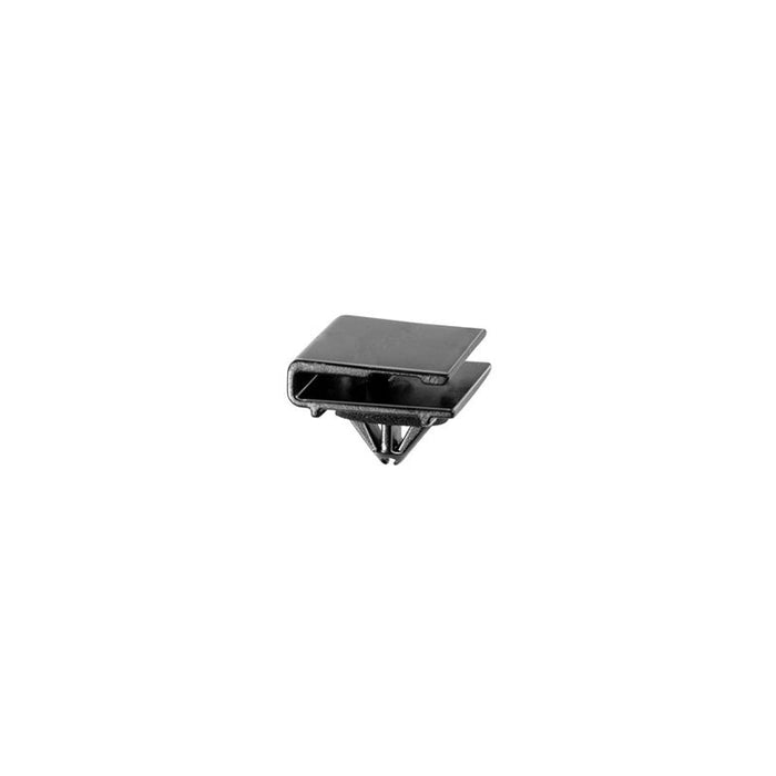 Auveco 21223 Rocker Molding Clip, (21 x 22 mm Top x 22 x 22 mm Bottom) Head, Nylon, Black