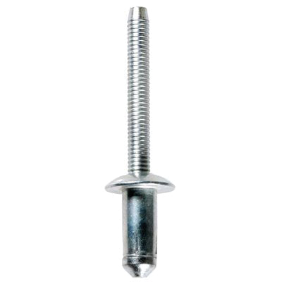 Auveco 21286 Specialty Rivet, 1/4 in Dia, 3/16 to 17/64 in Grip Range, Steel