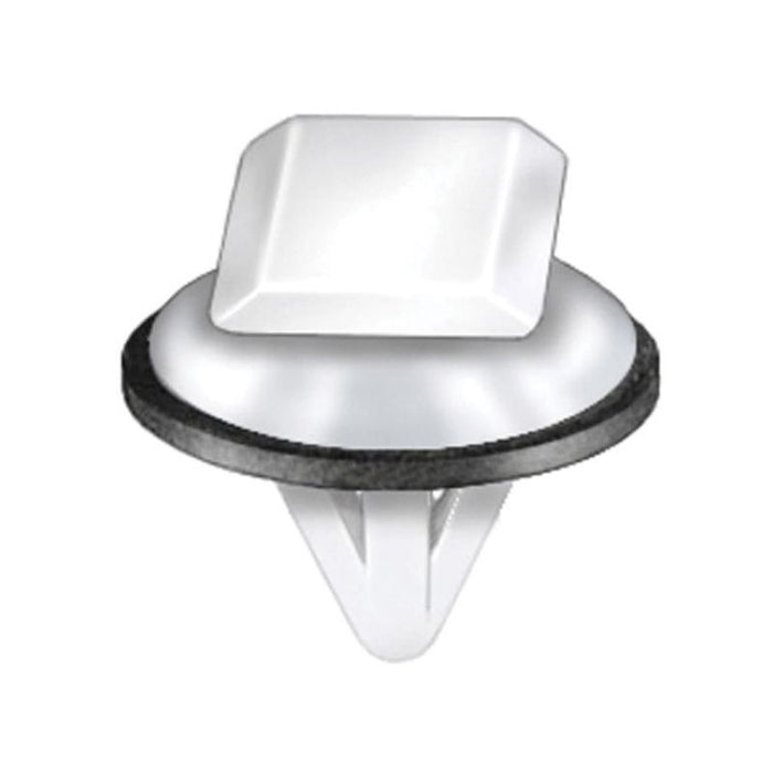 Auveco 21316 Side and Bumper Molding Clip, (11 x 15 mm Top x 16 mm Dia Bottom) Head x 10 mm L Stem,