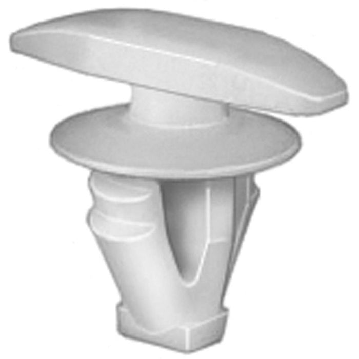 Auveco 21334 Double Head Type 3 Weatherstrip Retainer, (5 x 15 mm Dia Bottom) Head, Nylon, White
