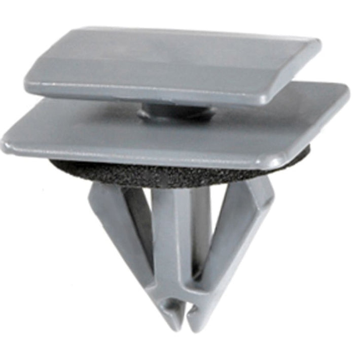 Auveco 21522 Fender and Rocker Molding Clip, (14 x 18 mm Top x 18 x 21 mm Bottom) Head, Nylon, Gray