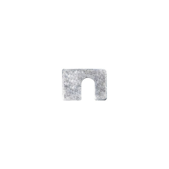 Auveco 2453 Shim, 1/8 in THK x 1/2 in Slot x 1-3/4 x 1-1/4 in, Zinc