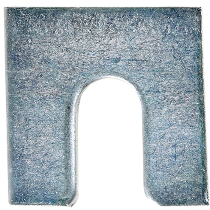 Auveco 3155 Shim, 1/16 in THK x 3/8 in Slot x 1-1/4 x 1-1/8 in, Zinc