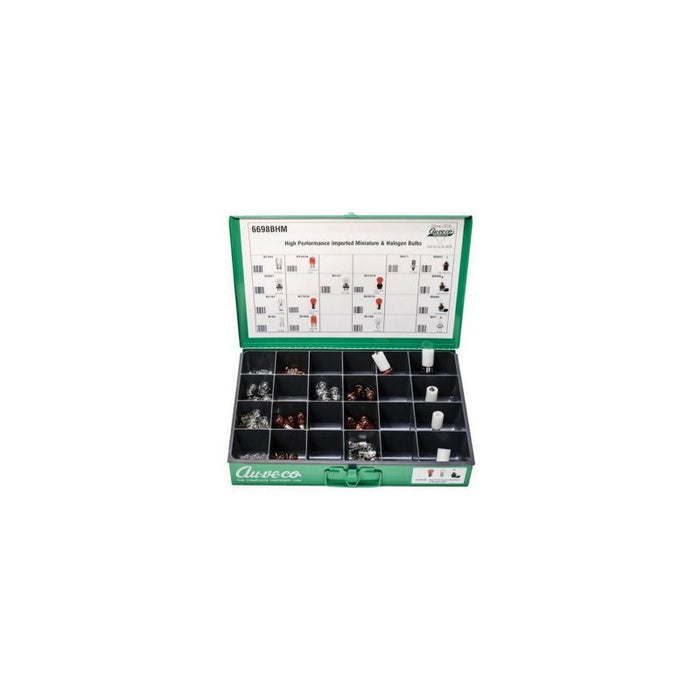 Auveco 6698BHM High Performance Miniature and Halogen Bulb Assortment