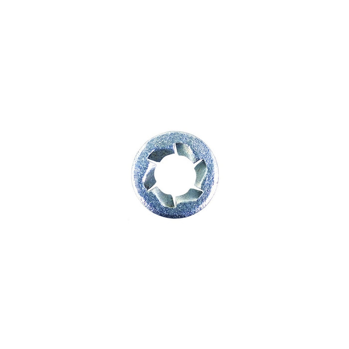 Auveco 9299 Pushnut Bolt Retainer, 1/2 in Screw x 15/16 in OD, Zinc