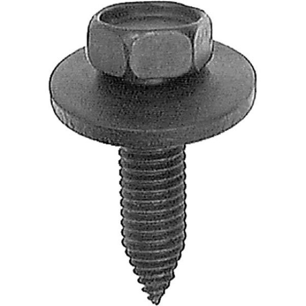 Auveco AP13614 Hex Sems Head CA Point Body Bolt, M8 x 1.25 mm Screw x 13 mm Hex x 30 mm L, Phosphate