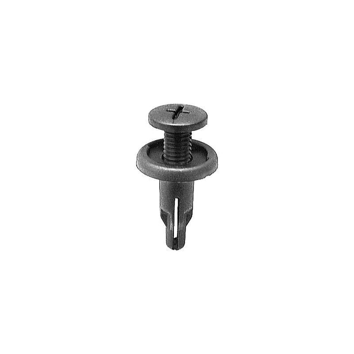 Auveco AP17057 Push/Screw-Type with Closed End Retainer, 18 mm Dia Head x 21 mm L Stem x 8 mm Hole,