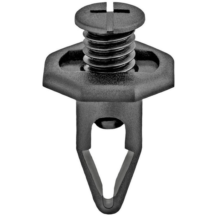 Auveco AP17144 Push/Screw-Type with Closed End Retainer, 20 mm Dia Head x 24 mm L Stem x 10 mm Hole,