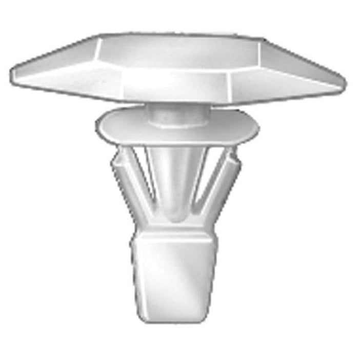 Auveco AP18033 Double Head Type 3 Weatherstrip Retainer, (1/4 x 21/32 in Dia Bottom) Head, Nylon, Wh