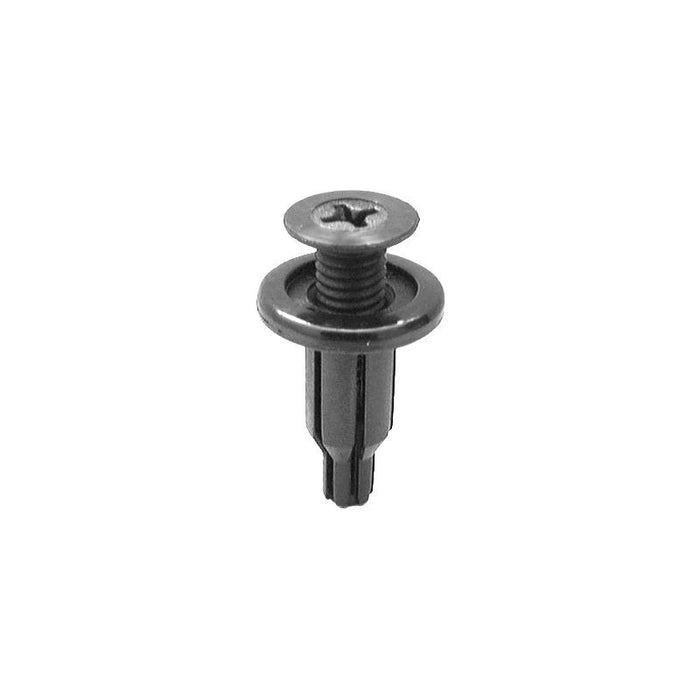 Auveco AP18119 Push/Screw-Type with Open End Front and Rear Bumper Retainer, 20 mm Dia Head, Nylon,