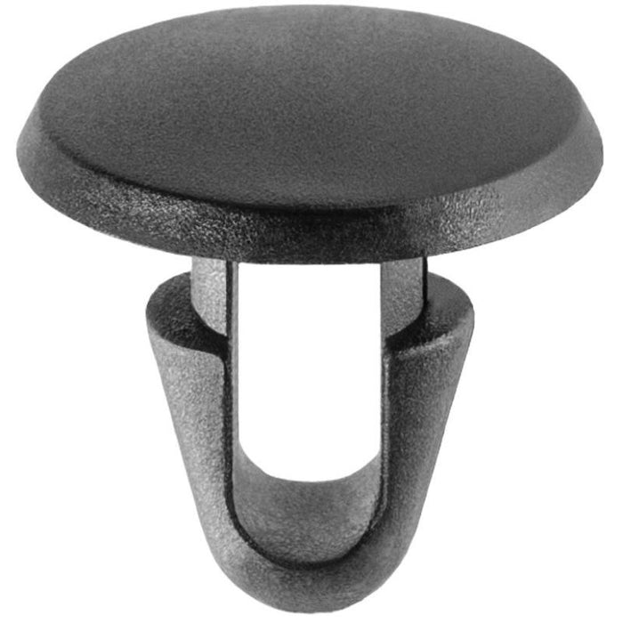 Auveco AP18297 Single Head Hood Seal Retaining Clip, 13 mm Dia Bottom Head, Nylon, Black