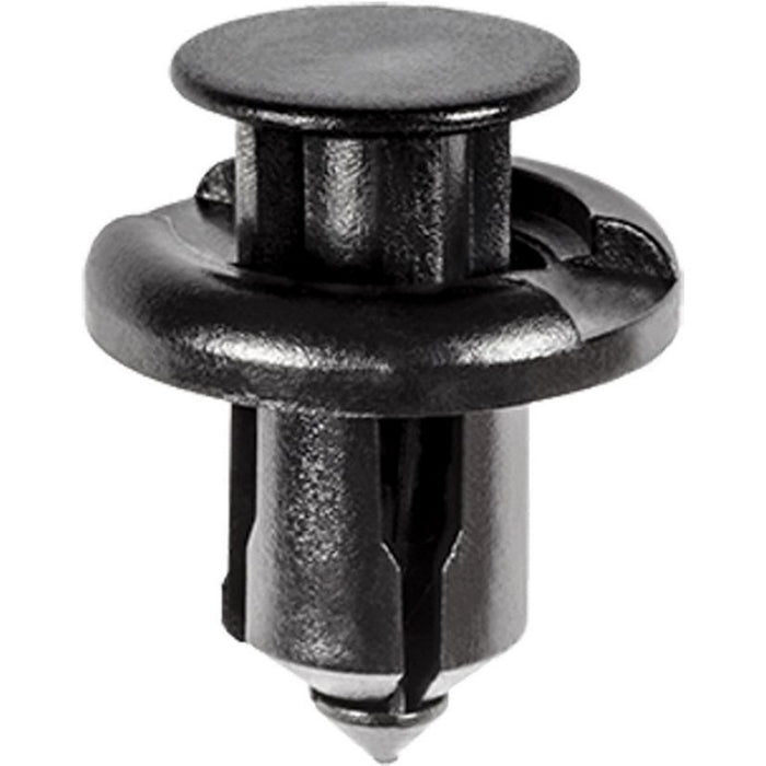 Auveco AP19233 Push-Type with Drive Pin Front Bumper Retainer, 20 mm Dia Head x 13 mm L Stem, Nylon,