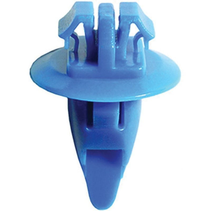 Auveco AP20390 Fender Molding Clip, 17 mm Dia Head x 17 mm L Stem, Nylon, Blue