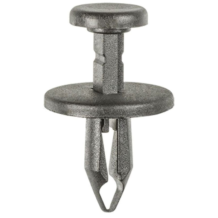 Auveco AP20458 Push-Type with Closed End Side Shield Retainer, 20 mm Dia Head x 17 mm L Stem x 7 mm