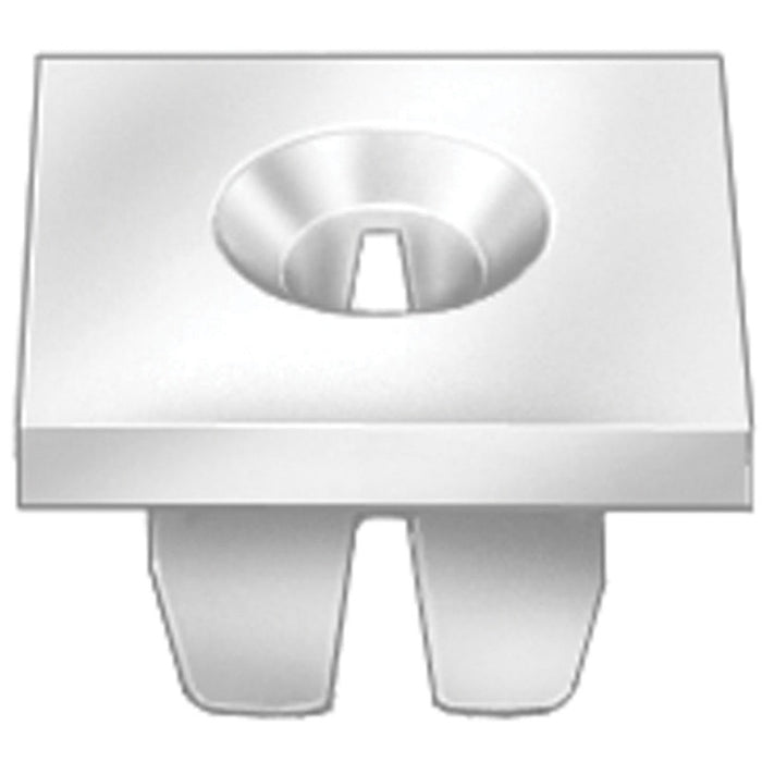 Auveco AP8435 Square Head License Plate Nut, 1/4 in Screw x 0.395 in W x 0.425 in OAL, Nylon