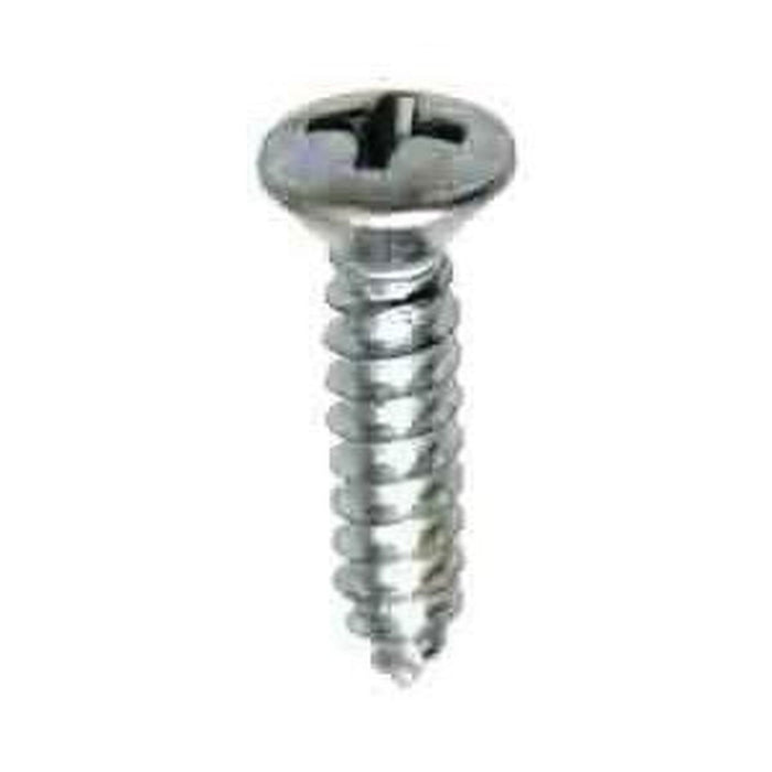 Auveco #8 X 3/4 Phillips Oval Head Tap Screw Zinc β view 2