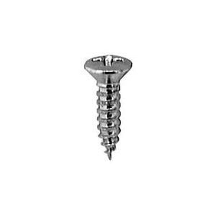 Auveco 6 X 1/2 Phillips Oval Head Tap Screw Chrome β view 2