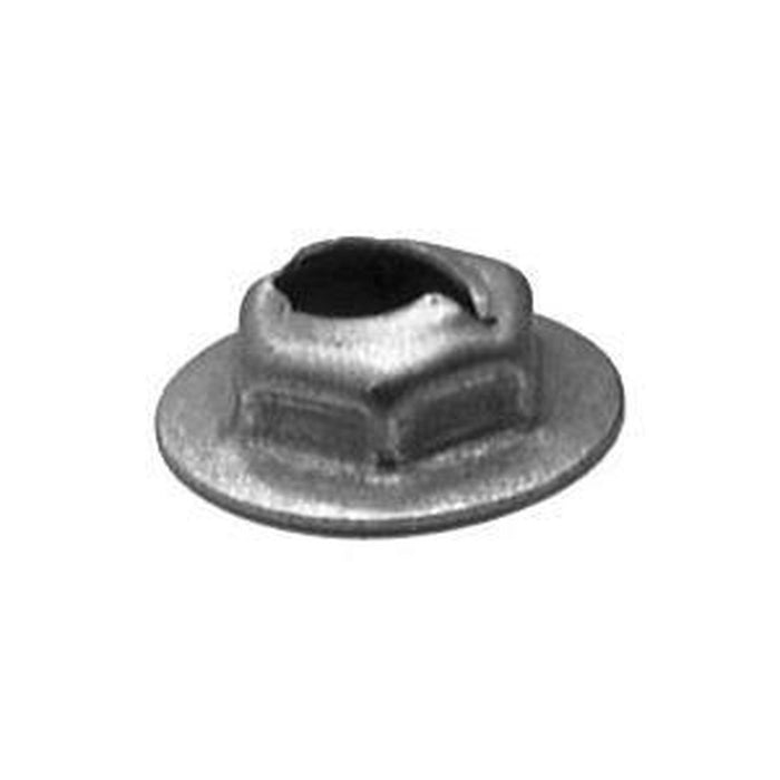 Auveco Thread Cutting Nut 1/4 Stud Size 11/16 Wshr Dia β view 2