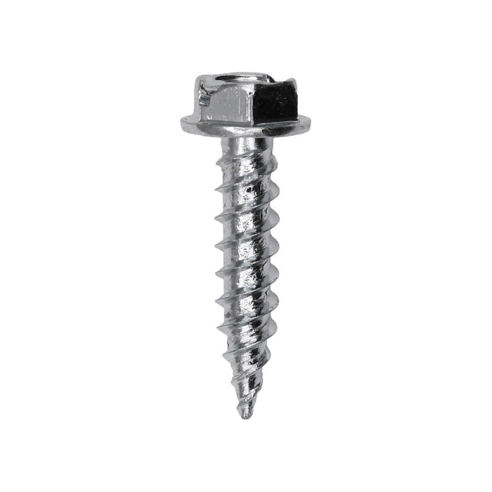 Auveco 8 X 3/4 Slotted Hex Washer Head Tap Screw Zinc