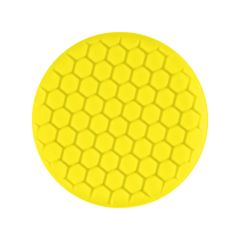 Euro Yellow foam grip pad with hex face pattern and center ring