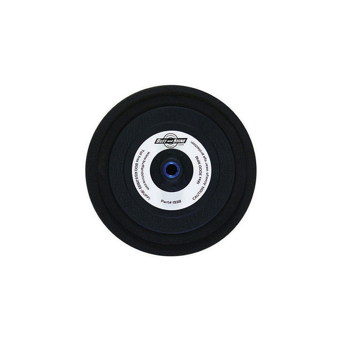 Buff and Shine 1938HD 7 in Rigid Grip Backing Plate, 1/2 in Thick, Hook and Loop, Max 3000 rpm